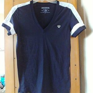 True Relgion women's v-neck tee